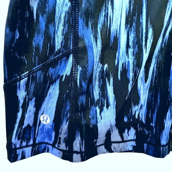 Lululemon Kanto Catch Me Tank Top Womens 4 Painted Animal Print Blue‎ Athleisure - Picture 7 of 9